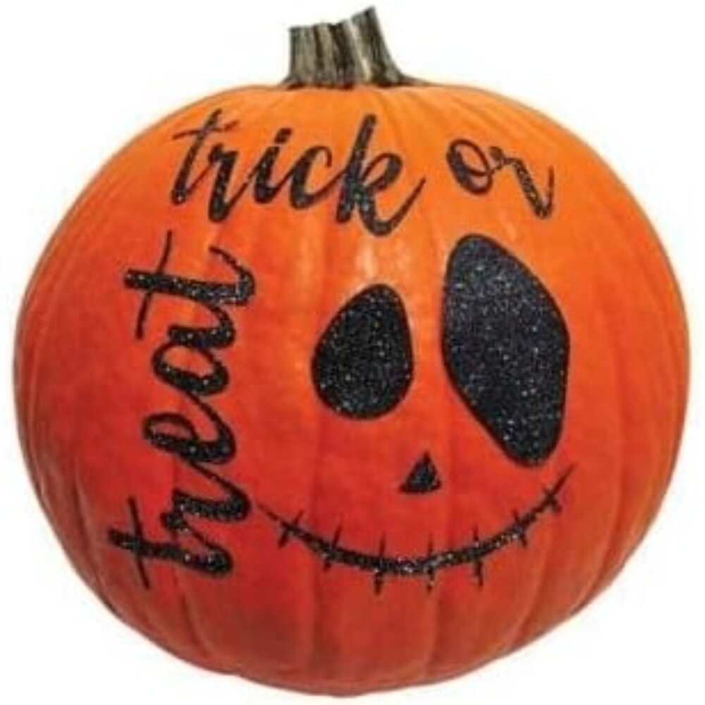 Halloween Pumpkin Pro Glitter Stickers "Trick Or Treat" Fun World